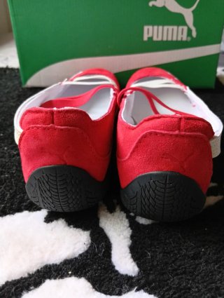 Zapatillas Puma Speedcat Ballet Rojas y Blancas