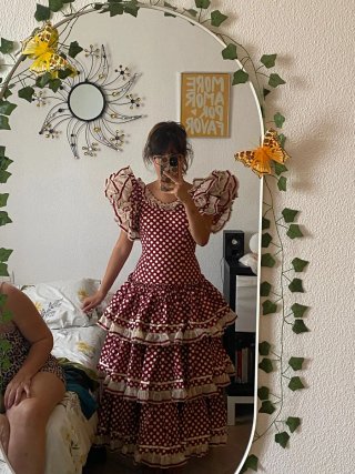 Traje Flamenca Vintage Lunares