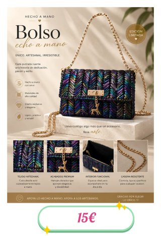 Bolso echo a mano