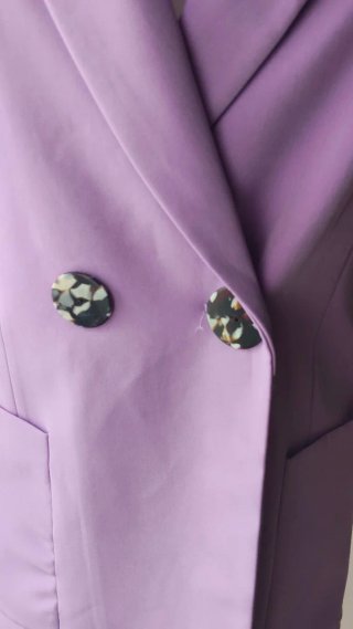Chaleco Blazer Morado Stradivarius