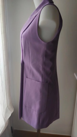 Chaleco Blazer Morado Stradivarius
