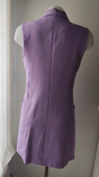 Chaleco Blazer Morado Stradivarius
