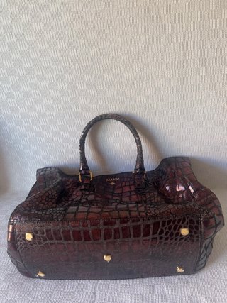 Bolso Barada Mujer Marrón y Dorado
