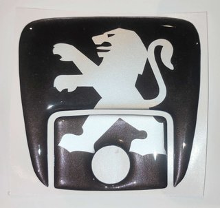 Símbolo logotipo silicona maletero Peugeot 406 306