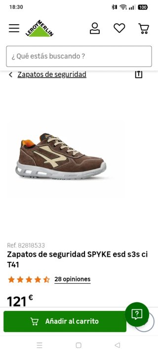 Zapatos de seguridad U-Power T41 Marrón