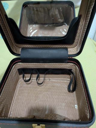 Neceser Vintage Negro y Gris