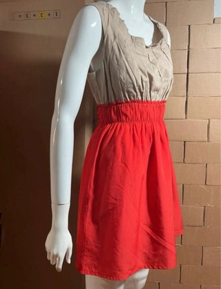 Vestido Monoprix Colorblock Talla M