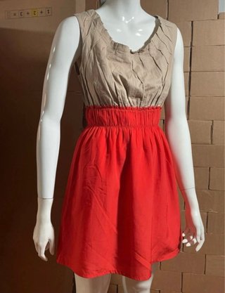 Vestido Monoprix Colorblock Talla M