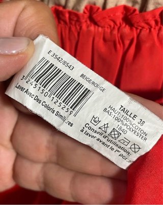 Vestido Monoprix Colorblock Talla M