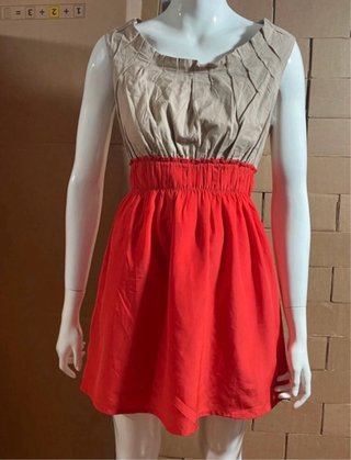 Vestido Monoprix Colorblock Talla M