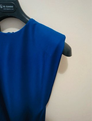 Vestido invitada azul ajustado nuevo