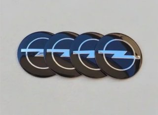 Opel 4 Pegatinas para Tapabujes Centro de Llantas