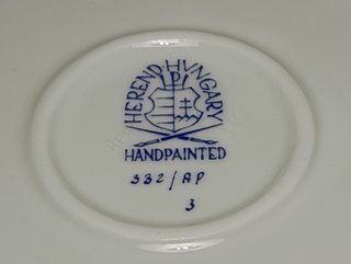 Herend Hungary forma esagonale Apponyi rosa