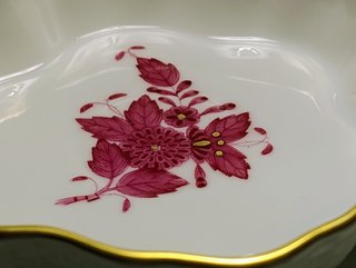 Herend Hungary forma esagonale Apponyi rosa