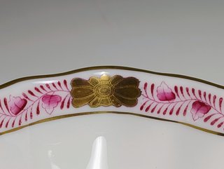 Herend Hungary forma esagonale Apponyi rosa