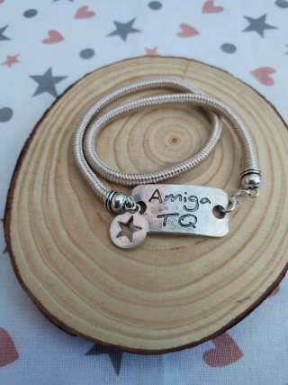 Pulsera Amiga TQ doble mano