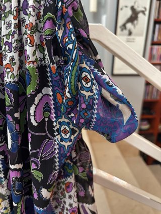 Falda larga estampada M
