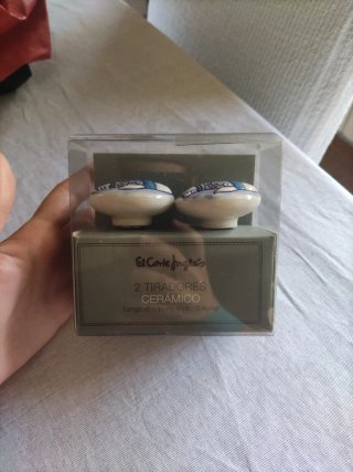 Tiradores de cerámica con dibujo de pez