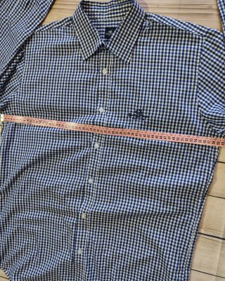 Camisa Manga Larga Polo Club Cuadros Azul Blanco