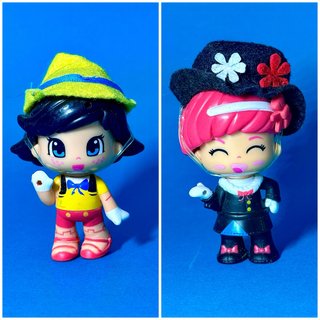 Figuras Pin y Pon Pinocho y Mary Poppins