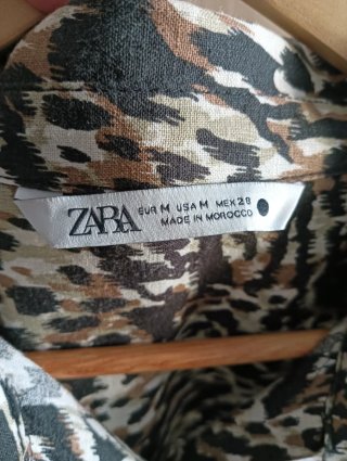 Vestido Zara estampado animal print