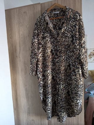 Vestido Zara estampado animal print