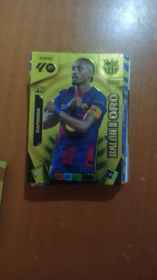 Cromo Raphinha Balón de Oro Panini
