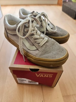 Tenis Vans Old Skool Niñ@ Talla 31.5 Beige