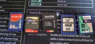 Lote Tarjetas SD Varias Capacidades + Adaptador