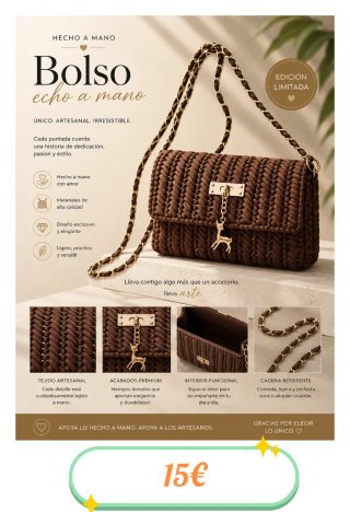 Bolso tejido a mano edición limitada