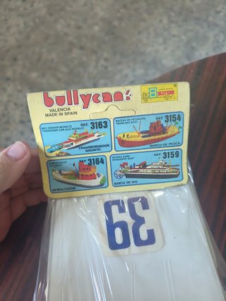 5 barcos juguete bullycan años 80 plastico kiosco