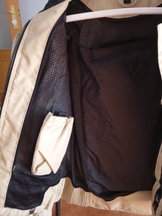 Chaqueta Bering Moto Mujer Beige