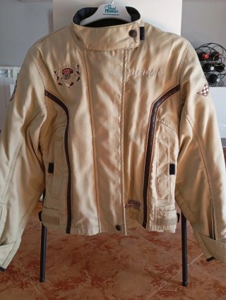 Chaqueta Bering Moto Mujer Beige