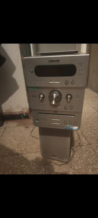 Cadena de música Sony Plata