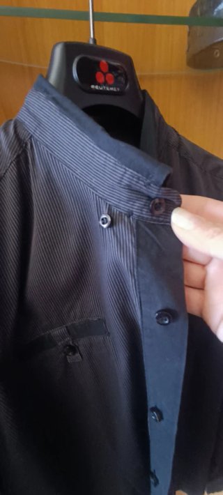 2 Camicie Uomo Nere/Grigie