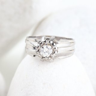 Anillo Caballero Oro 18K Diamante 0.60 cts