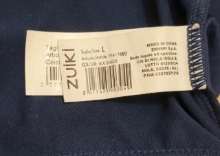 Costume intero blu