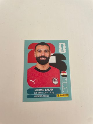 Cromo Mohamed Salah Panini Mundial 2026
