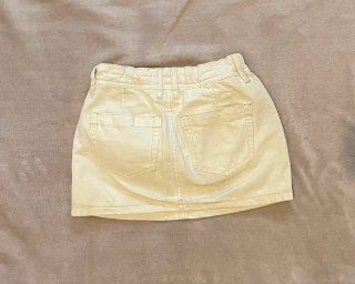 Falda beige cargo