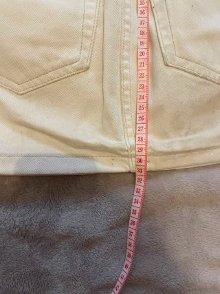 Falda beige cargo