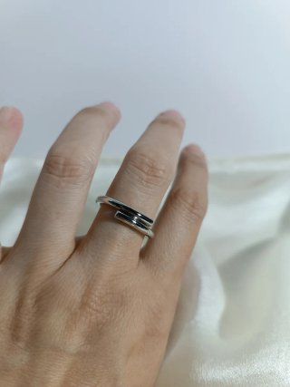Anillo Baño Plata Ajustable