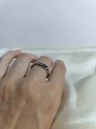 Anillo Baño Plata Ajustable
