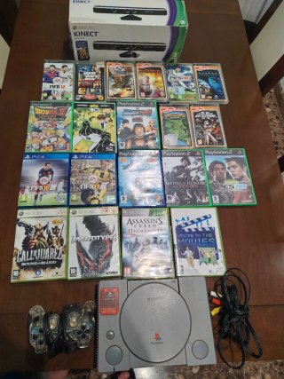 Lote PS1 + Juegos Xbox 360 psp y play 2 y 4