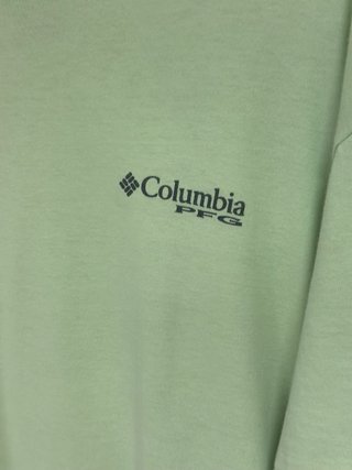 Camiseta Columbia PFG verde menta oversize