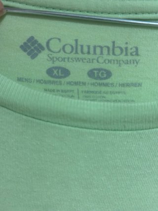 Camiseta Columbia PFG verde menta oversize
