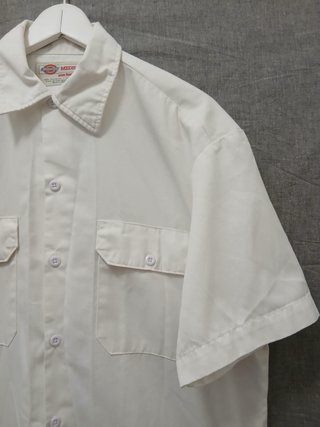 dickies shirt size M white