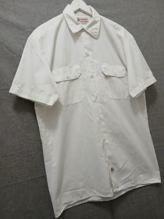 dickies shirt size M white
