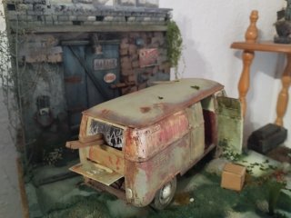 Maqueta Furgoneta VW 1/24