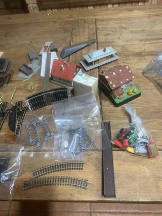 Lote accesorios trenes escala N