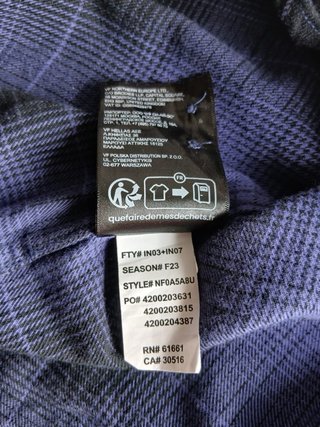 Camicia The North Face Viola/Nera Taglia M
